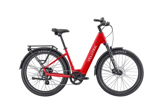 Comfortable commuter e-bike ready for a weekend ride through North Texas