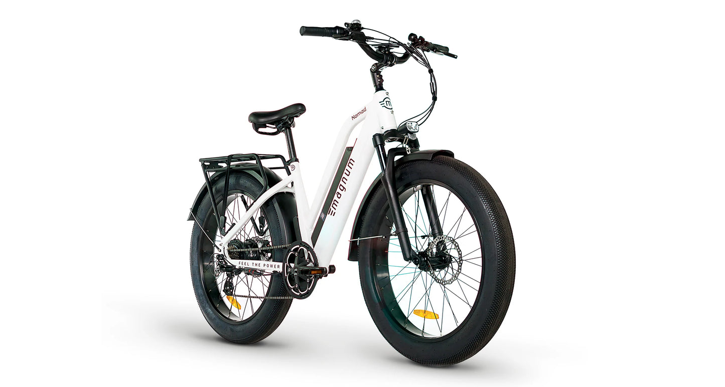 Nomad Electric Bike  48V 750W - White - 17.5AH